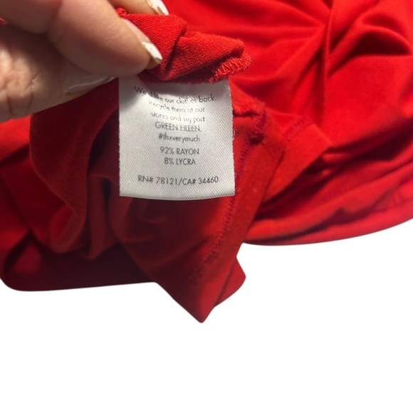Eileen Fisher Red Crew Neck Tank Top Women’s Small - Picture 10 of 10